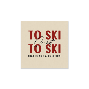 Ski -Dekorationsbrett