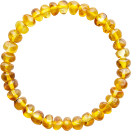 Bracciale adulto color ambra e miele