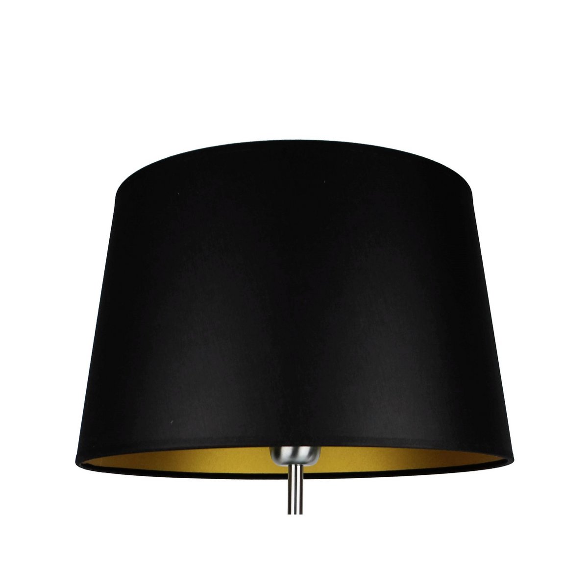 Lampenschirm Stoff schwarz/ innen gold 33/27/20 cm