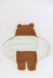 Couverture d'emmaillotage en peluche