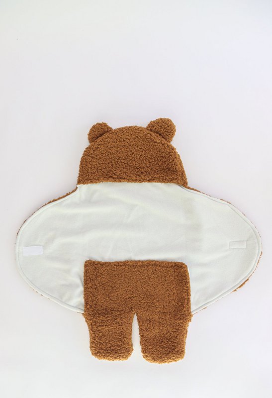 Couverture d'emmaillotage en peluche