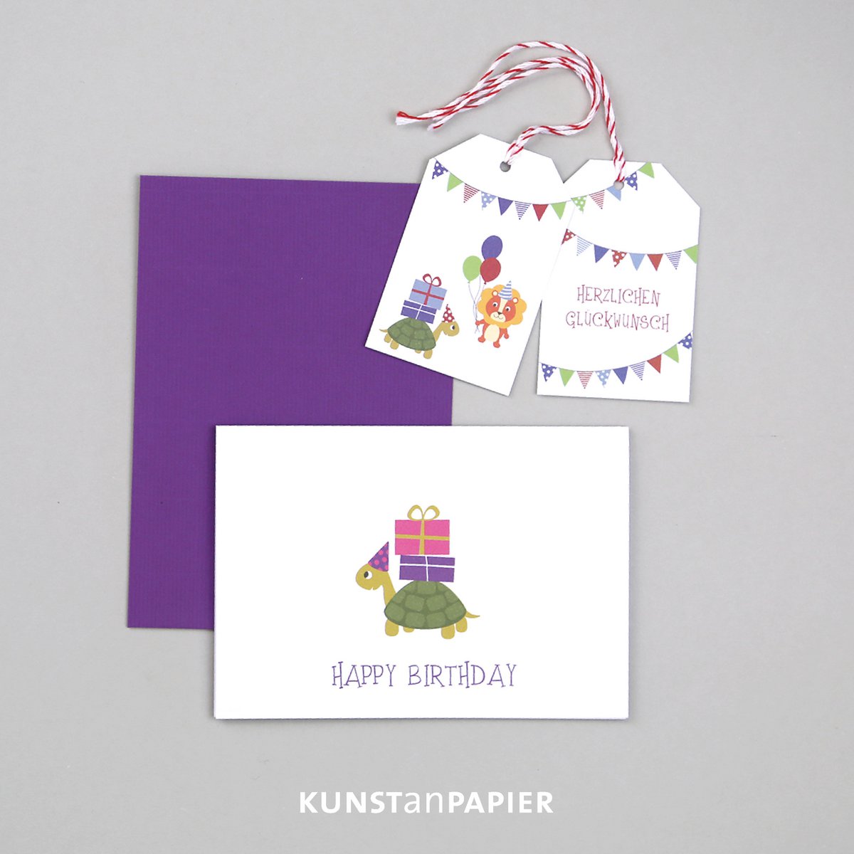 4 x Geschenkanhänger Max