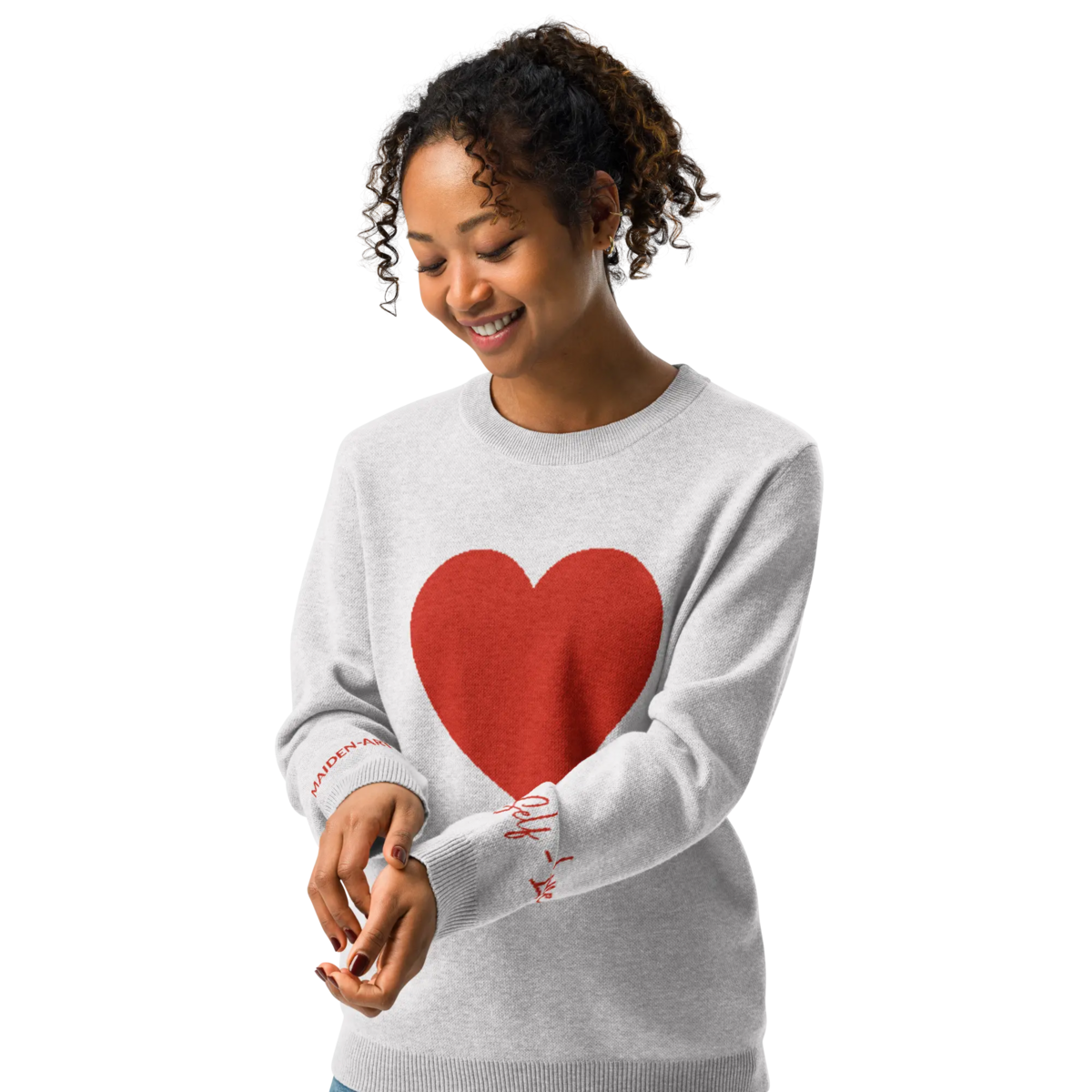 Heart - Pull col rond tricoté BLEACH