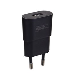 Black USB wall charger
