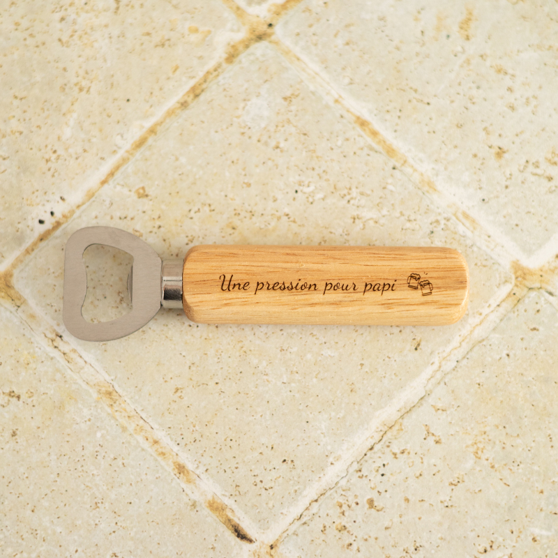 Bottle opener handle "For Papi" - My Bambou
