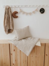 Linen shell child cover set "Sand"