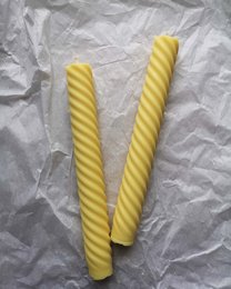 Spiral Taper Candle (Bright Dandelion) | dinner candle