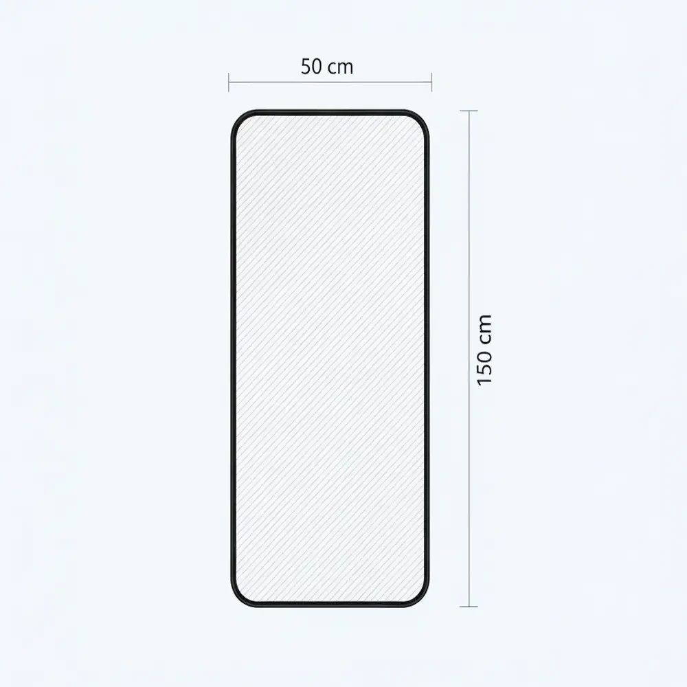 Pass Mirror Gold ze stojakiem 50x150 cm - Lustro stojące złote