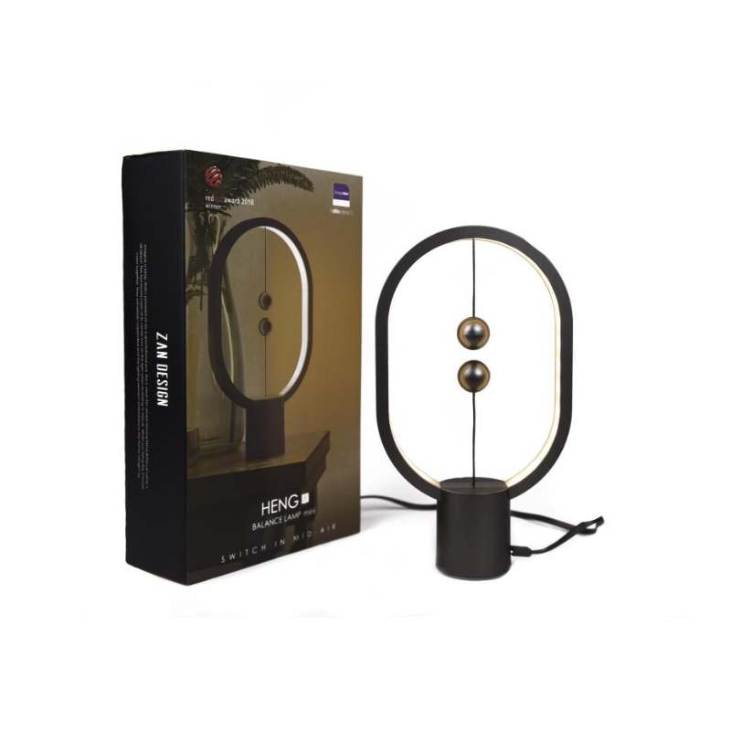 Lampada HENG Balance Ellipse Mini grigio chiaro e scuro