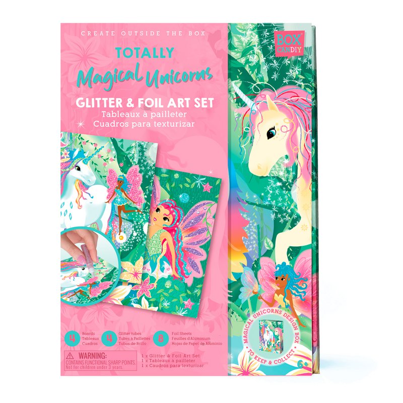 Glitter En Folie Kunst Set