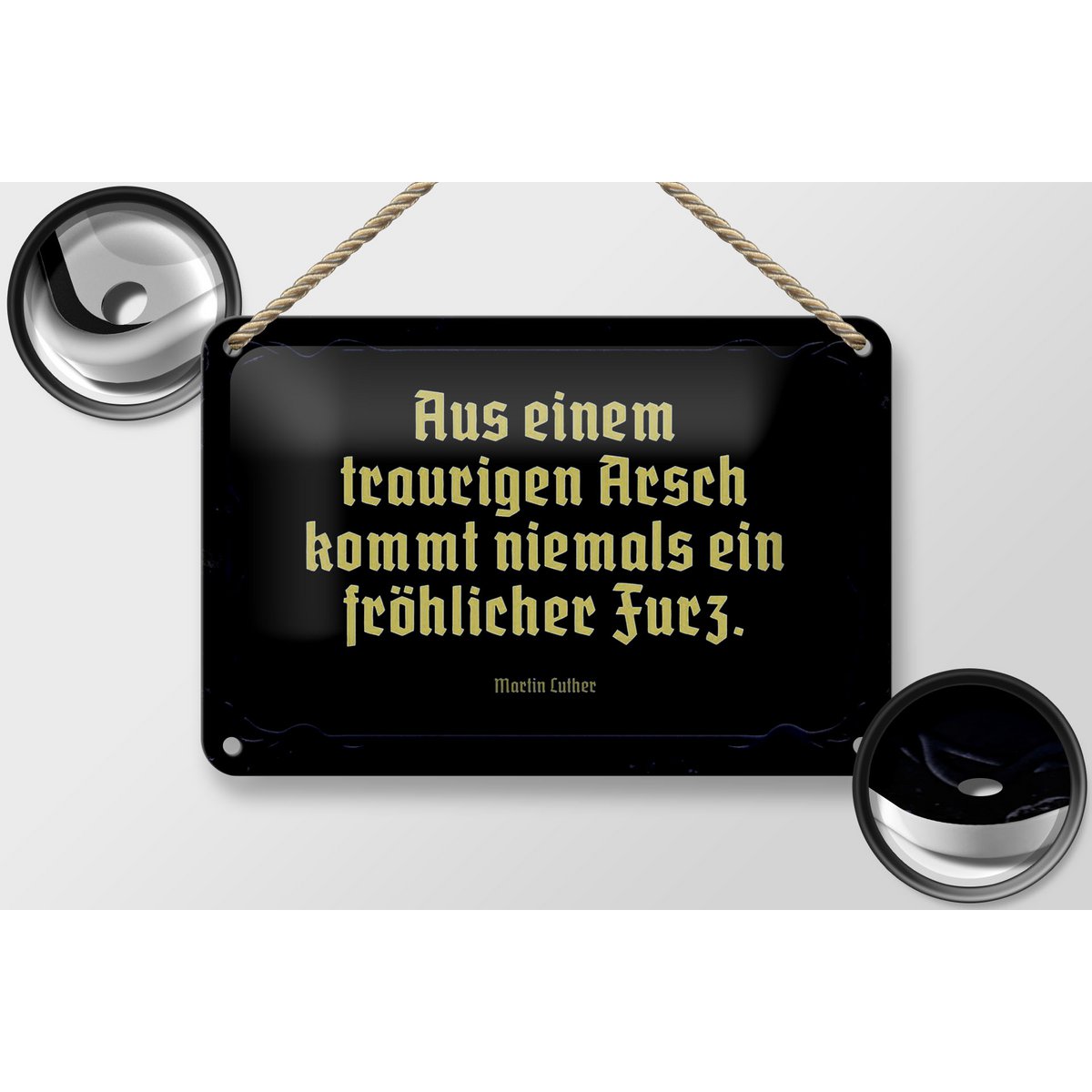 Tin sign saying 18x12cm from a sad ass comes decoration