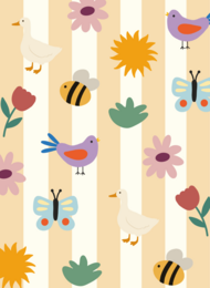 5x kort Spring print striber