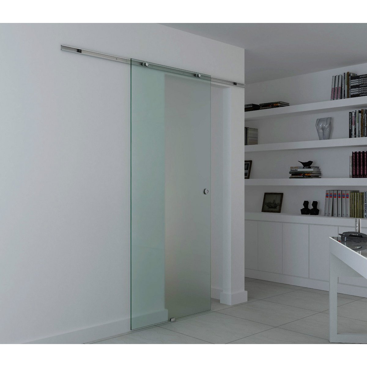 Puerta corredera de cristal puerta corredera puerta de cristal puerta de habitación cristal mate 1025 x 2050 mm