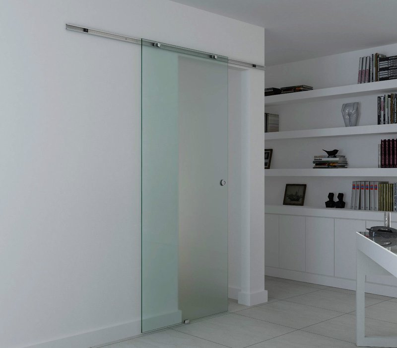 Puerta corredera de cristal puerta corredera puerta de cristal puerta de habitación cristal mate 1025 x 2050 mm