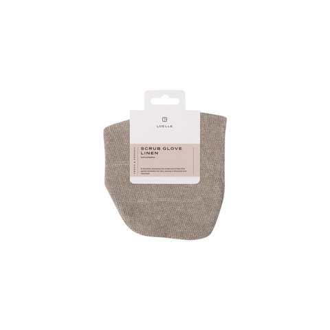 Scrubhandschoen - Biologisch linnen - Zachte exfoliatie