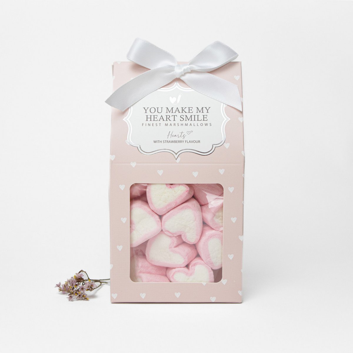 Marshmallows "You make my heart smile"
