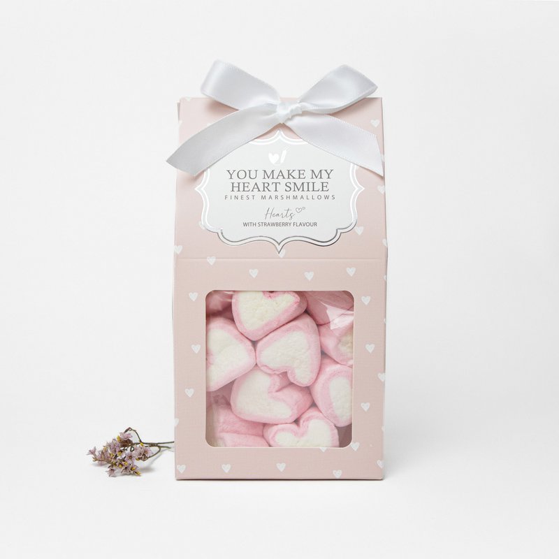 Marshmallows "You make my heart smile"