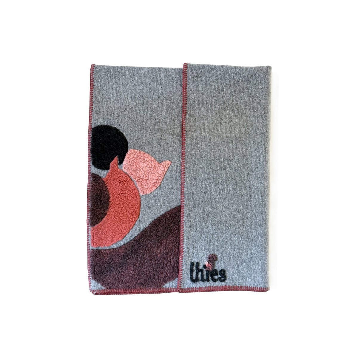 thies Eco Squirrel Wool Blanket grey