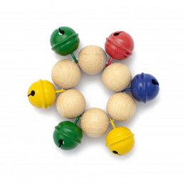 Bell Band Colorful | nature toys | bell | musical toy | baby rattle | wood | Eco | 100% Made in Germany