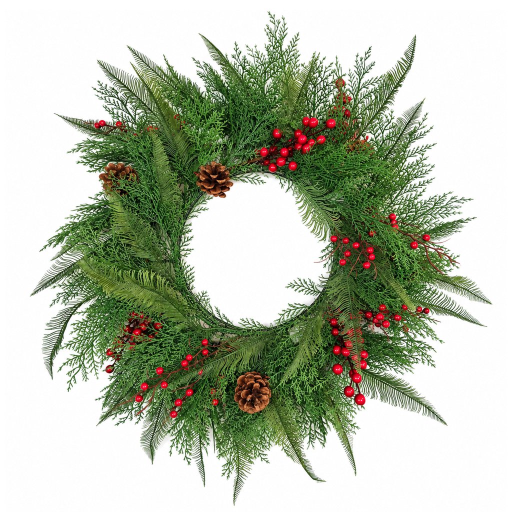 Kerstkrans Rode Bessen Ø60 cm