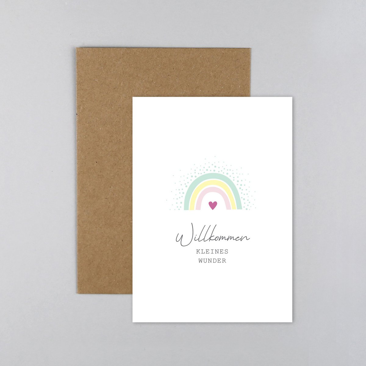 Geburtskarte Regenbogen Leonie