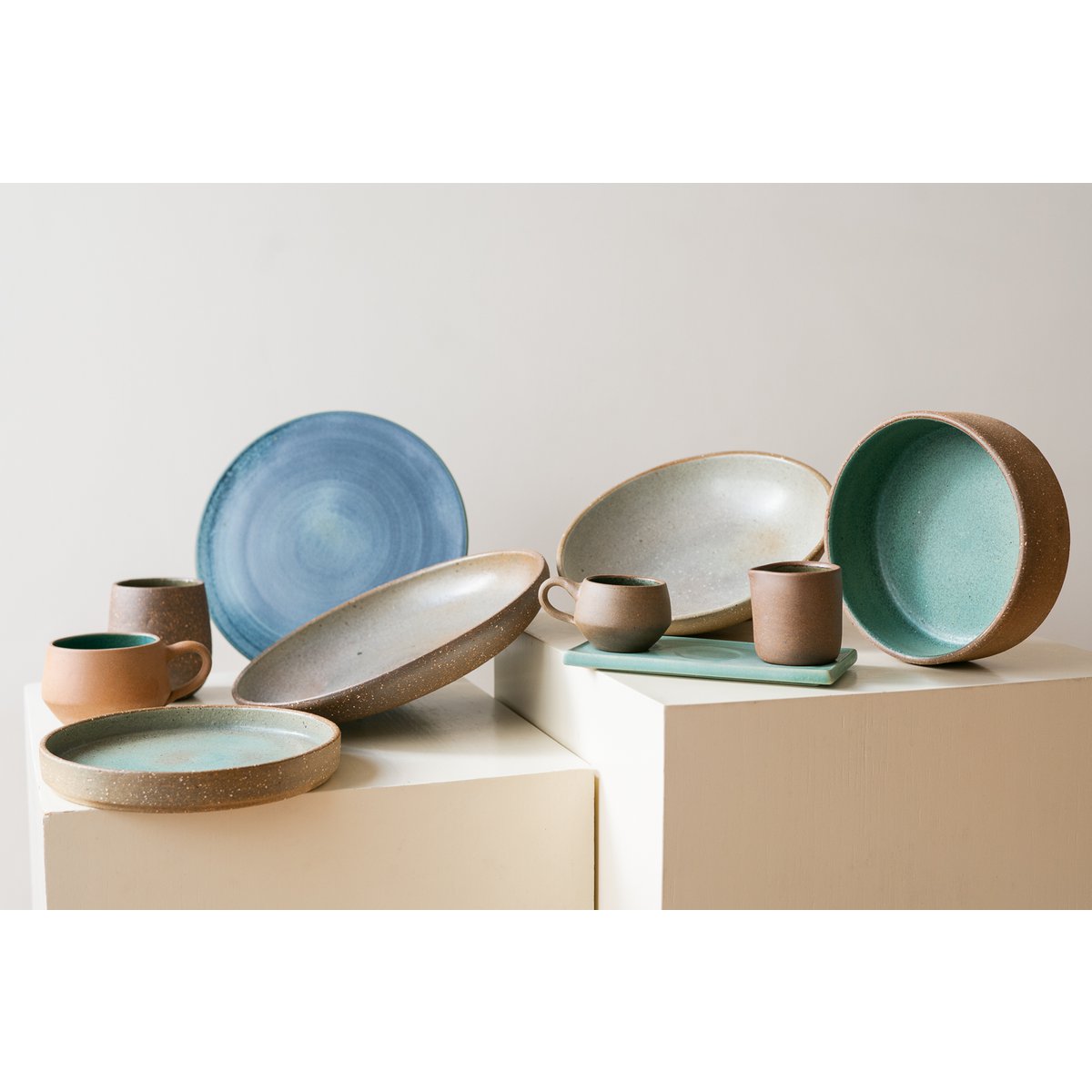 CERAMIC EDGE PLATE - HANDMADE - 100% ARTISANAL