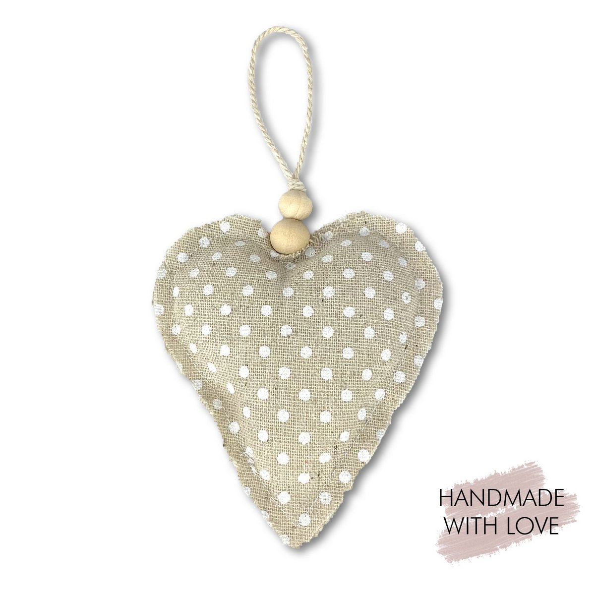 Hanger hart van stof in een set van 3