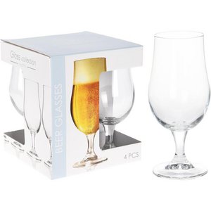 Beer glass on foot 37cl set of 4 pieces