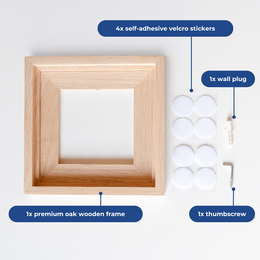 Premium Oak Wooden Frame