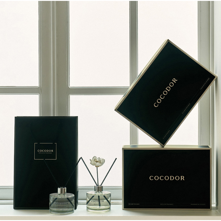 Set de regalo Cocodor | 2 difusores: Difusor Black Edition 200ml + Flor Blanca 200ml