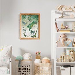 Plakat Dino z tłem