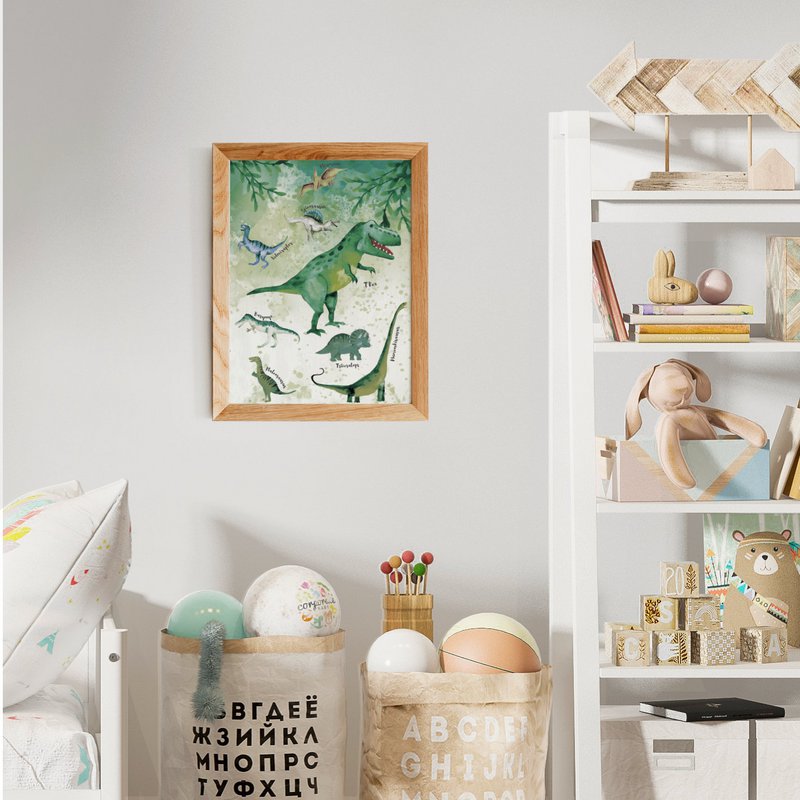Plakat Dino z tłem