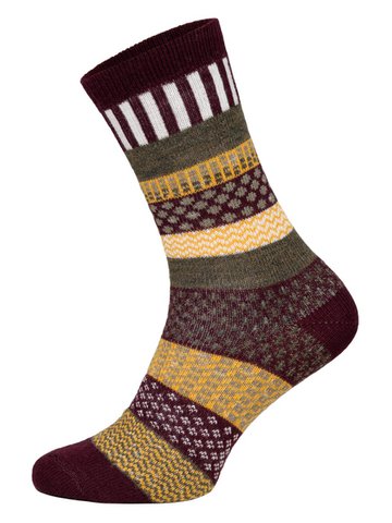 2 pairs 45% wool socks colorful s design 2 couple