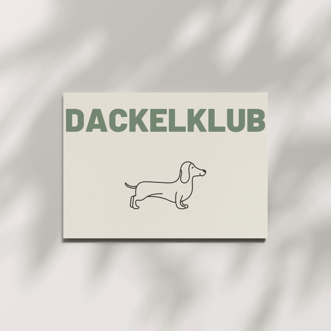 Postcard - Dachshund Club