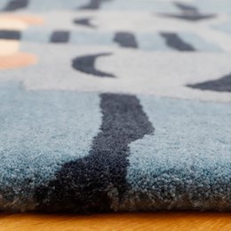 BLUE TIGGER tiger children's rug