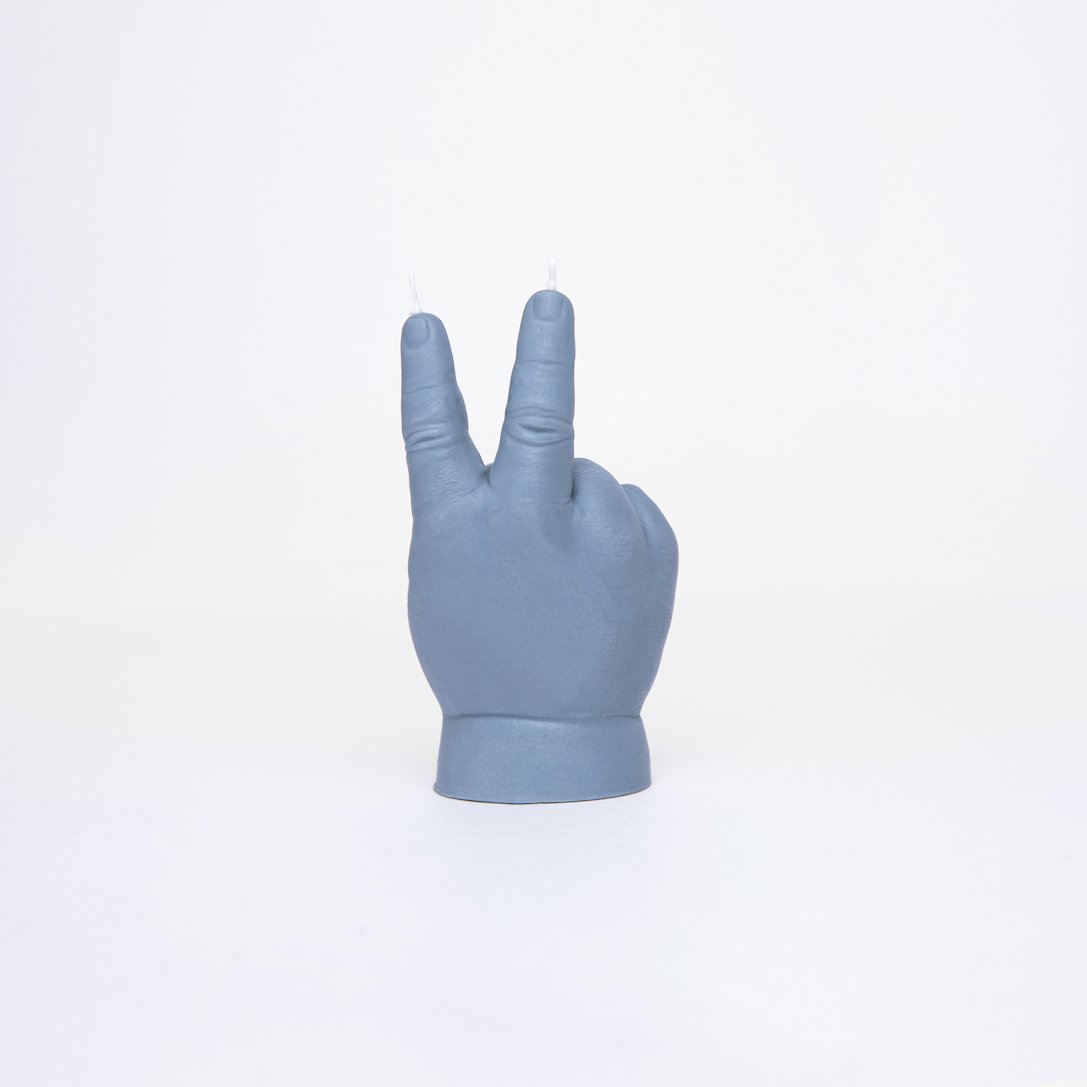 Świeca Baby PEACE Szara