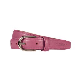 RB4016BS | In Italien hergestellter Damengürtel aus echtem Saffiano-Leder. Pfingstrosenfarbe