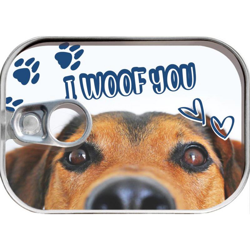 Dosenpost "I woof you"