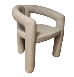A&B Design spisestue stol japandi chenille sand hvid beige