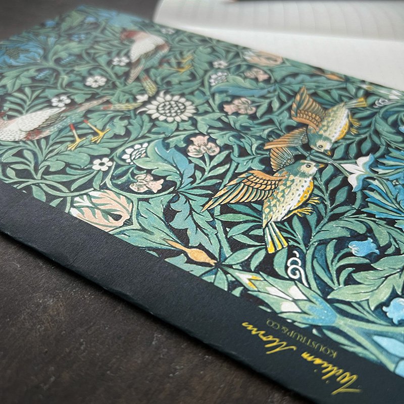 Note Booklet - Bird Green - William Morris