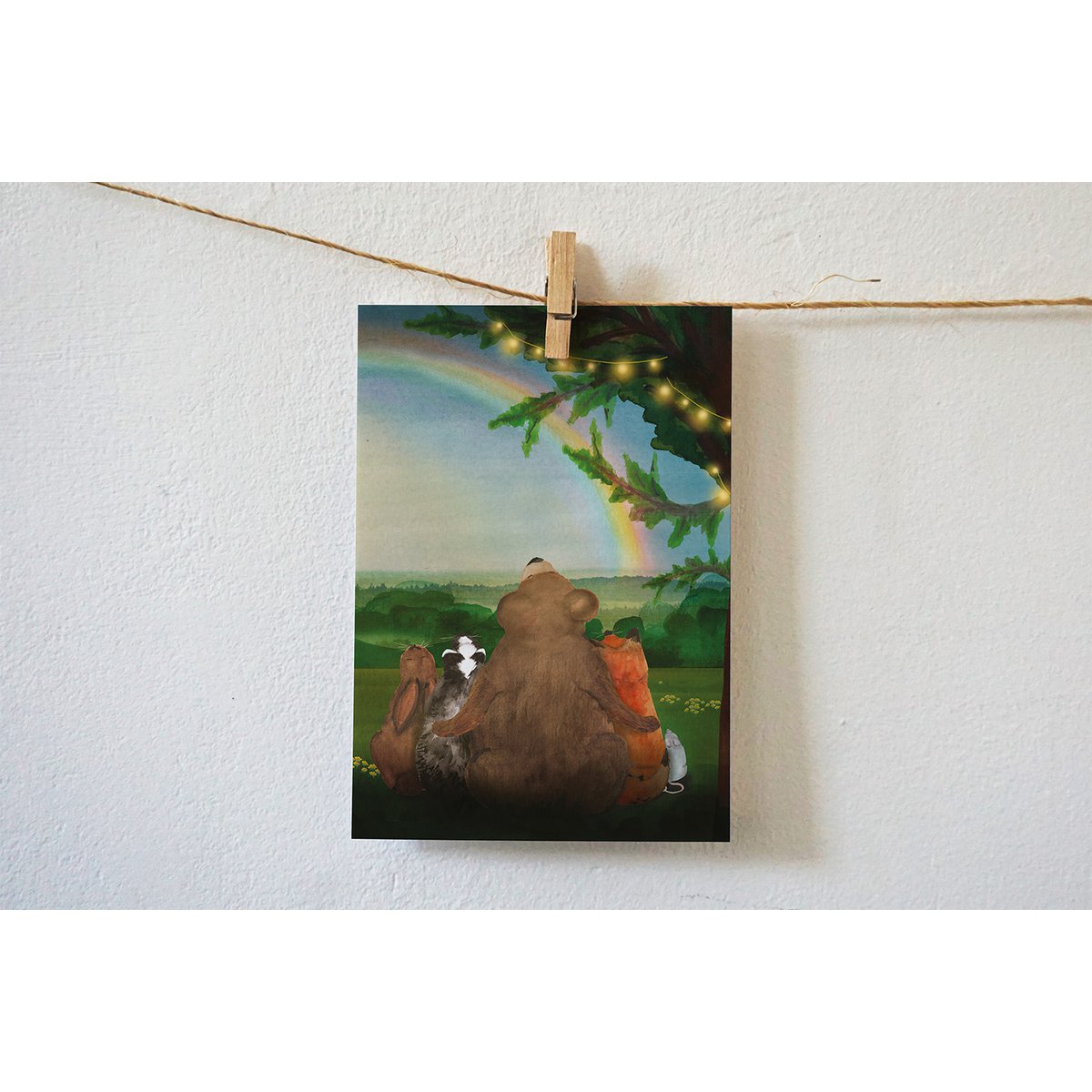Greeting card Rainbow