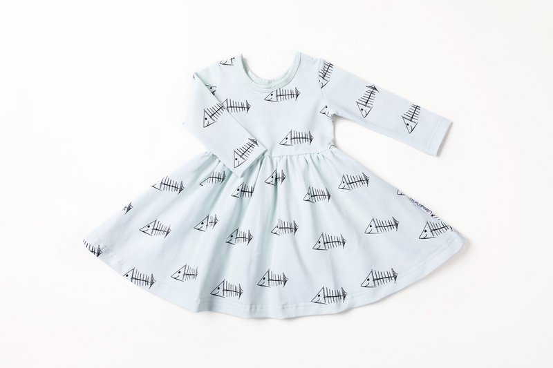 Long-Sleeved Dress with Ernst the Fish