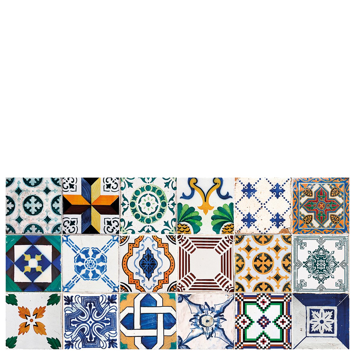 Vinyl kitchen mat "Ceramic Patchwork"