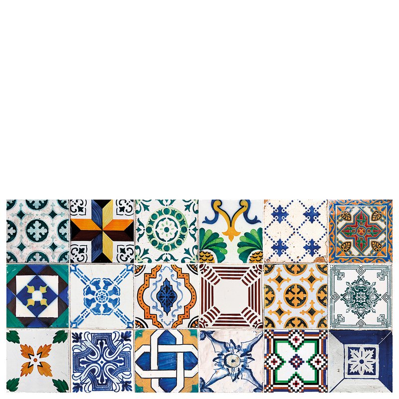 Vinyl kitchen mat "Ceramic Patchwork"