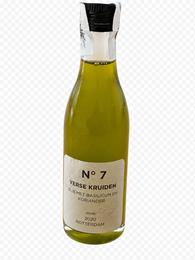 N° 7, olie met verse kruiden Basilicum en Korianer