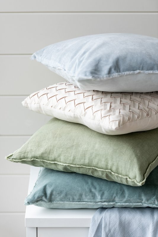 J-Line kussen Gewoven - polyester - beige
