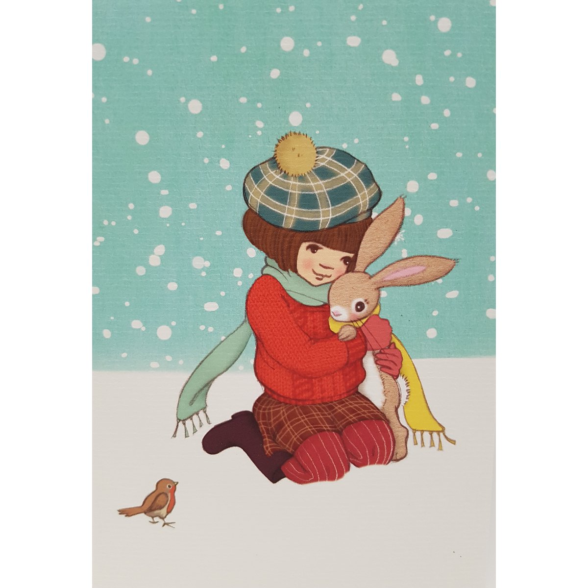 Ansichtkaart Winter Hug