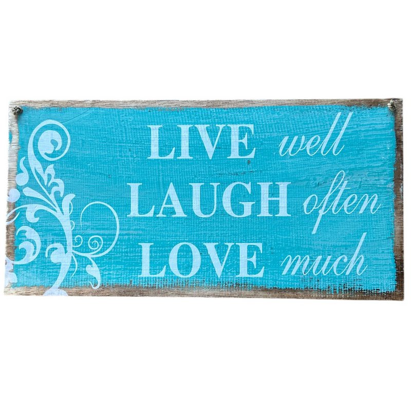 Vægdekoration Live Laugh Love