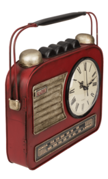 Schlüsselkasten aus Metall, Radio mit Uhr,