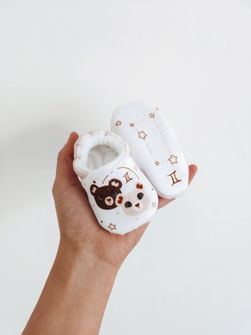 Babyhausschuhe - Baby Astro - Zwillinge
